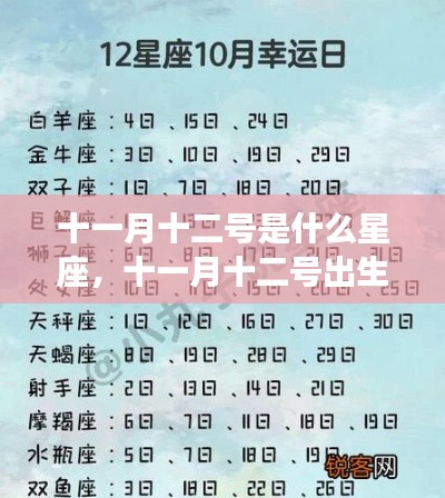 十一月十二号星座运势解析,揭秘你的星座性格与未来走向