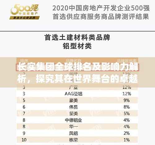 长实集团全球排名及影响力解析，探究其在世界舞台的卓越表现