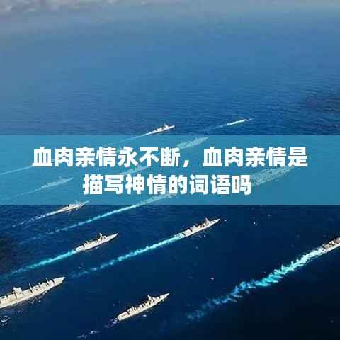 血肉亲情永不断,血肉亲情是描写神情的词语吗